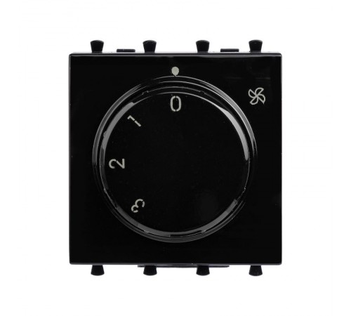 Механизм управления вентиляторами "Черный квадрат" Avanti, 2 мод  4402172  DKC