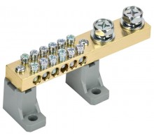 Шина N "ноль" на двух угл. изол. 200А ШНИ-10х18-12-L2-С   YNN30-12-C2-K03  IEK