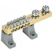 Шина N "ноль" на двух угл. изол. 200А ШНИ-10х18-12-L2-С   YNN30-12-C2-K03  IEK