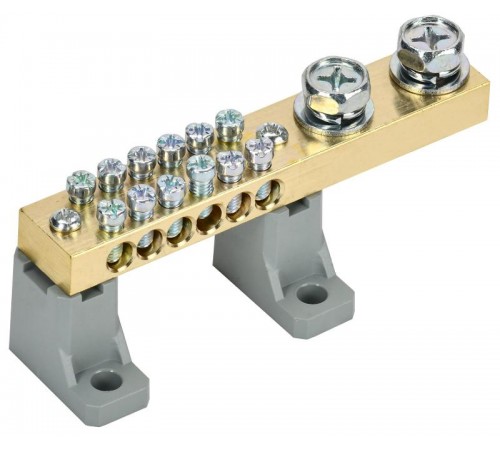 Шина N "ноль" на двух угл. изол. 200А ШНИ-10х18-12-L2-С   YNN30-12-C2-K03  IEK