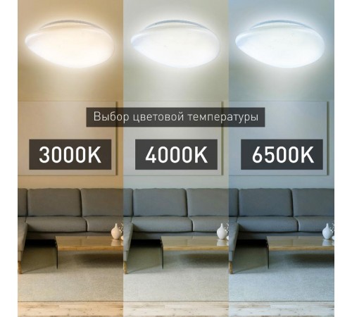 Светильник светодиодный декоративный бытовой SPB-6 "Stone" 70-RC 70Вт 3000-6500К 5600 Лм с пультом ДУ  Б0050038  ЭРА