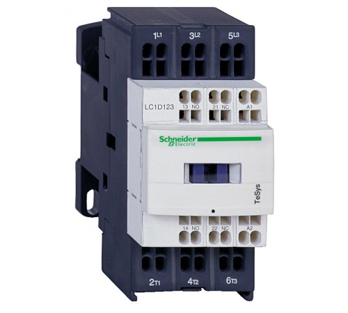 КОНТАКТОР D 3Р,18 A,НО+НЗ,24V DС,2.4 ВТ,РАСШ. ДИАПАЗОН,ОГРАН. ПЕР,ПРУЖ ЗАЖИМ  LC1D183BL  Schneider Electric