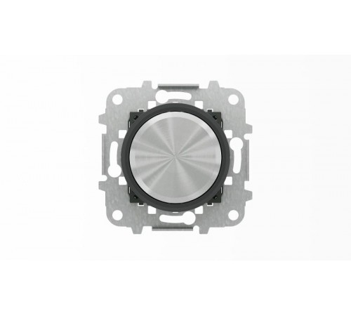 Механизм электронного универсального поворотного светорегулятора 60 - 500 Вт, серия SKY Moon, кольцо чёрное стекло2CLA866000A1501 ABB