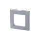ABB Levit Серебро / дымчатый чёрный Рамка 1-ая  3901H-A05010 70W  2CHH015010A6070  ABB