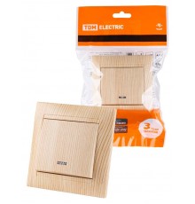 Выключатель 1 кл. с подсветкой 10А сосна "Лама"  SQ1815-0304  TDM