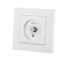 Розетка SAT (F-разъем) 0-2400МГц белая "Сенеж"   SQ1816-0050  TDM