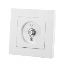 Розетка SAT (F-разъем) 0-2400МГц белая "Сенеж"   SQ1816-0050  TDM