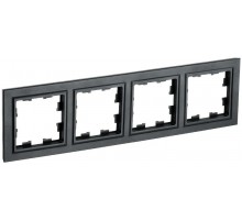 BRITE Рамка 4-ая РУ-4-БрЧ черный  BR-M42-K02  IEK