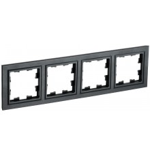 BRITE Рамка 4-ая РУ-4-БрЧ черный  BR-M42-K02  IEK