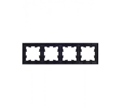 BRITE Рамка 4-ая РУ-4-БрЧ черный  BR-M42-K02  IEK