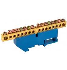 Шина N "ноль" на DIN-изоляторе ШНИ-8х12-16-Д-С  YNN10-812-16D-K07  IEK