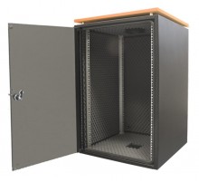 Шкаф напольный WZ-4888-01-00-161 серии SJB SILENT 19",18U,871x600х600мм,стек.дв.,столешн.Calvados,наг.45кг,черн.(RAL 9005)  41790  Zpas