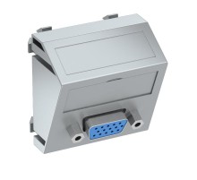 Мультимедийная рамка VGA Modul45 (серебристый) (MTS-VGA S AL1)  6104628  OBO Bettermann