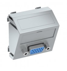 Мультимедийная рамка VGA Modul45 (серебристый) (MTS-VGA S AL1)  6104628  OBO Bettermann