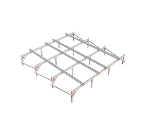 Опорная конструкция для установки оборудования TECHNORAPTOR 3000х3000  KM-TR-SSEI-3000-3000  КМ - профиль