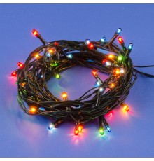 Гирлянда с контроллером UDL-S0500-050/DGA MULTI IP20 MINI  5м. 50 миниламп накаливания. мультиколор. шнур зеленый  UL-00002389  Uniel