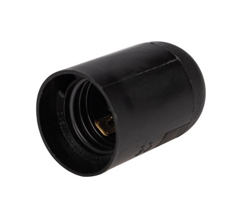 Патрон пластиковый термостойкий подвесной Е27, черный  11-8828  Rexant