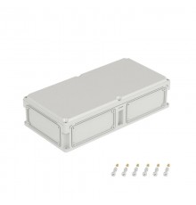 Корпус пластиковый RAM box IP67 600х300х146 мм(высота крышки 21) стенка с выбивными фланцами непрозрачная крышка  563210  DKC