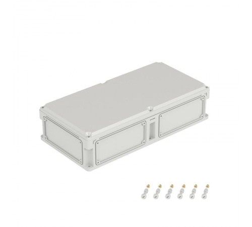 Корпус пластиковый RAM box IP67 600х300х146 мм(высота крышки 21) стенка с выбивными фланцами непрозрачная крышка  563210  DKC