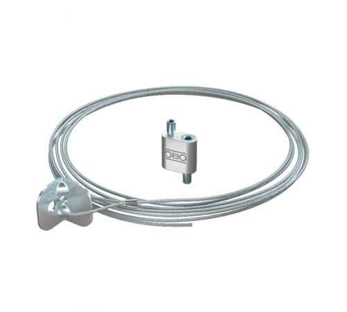 Подвес тросовый QWT UW 2 3M G с держателем универсальным и фиксатором, 2,0х3000 мм ( QWT UW 2 3M G )  1450427  OBO Bettermann