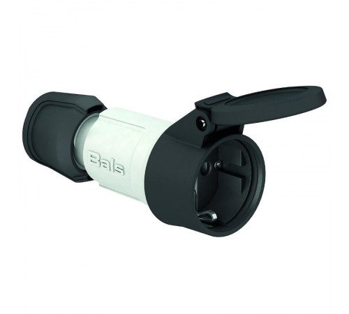 Розетка кабельная Schuko 16A 3p(2P+E) 250V IP54 серый MULTI-GRIP 7487 I 7487-Bals I Bals