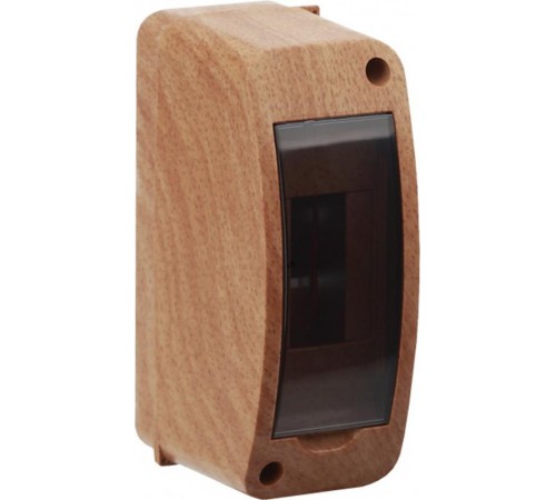 Щиток тусо о/п на 2 мод. с вертикальной дверцей. 140х55х85мм бук на светлой основе  68302-38М  Рувинил