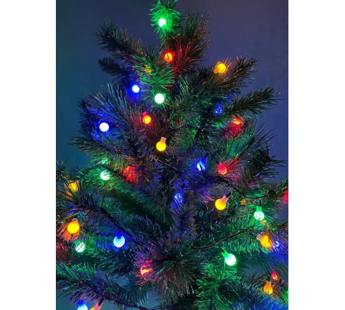 Гирлянда светодиодная  Нить Шарики d15мм, 5 м мультиколор, ENIN - 15BM  220V, IP20 (36/756)  Б0047967  ЭРА