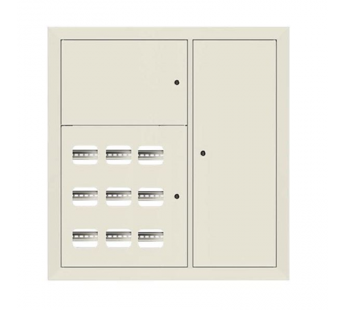 Щит этажный 9 кв. RAL9002 3 окна в ряд по гориз. (1000х950х150)  PROxima mb29-v-9-ral9002-1 EKF