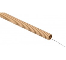 ELASTA Труба гофр. ПВХ d=25мм с зондом сосна (25м)  ET-TG21-121-025-025-K34  IEK
