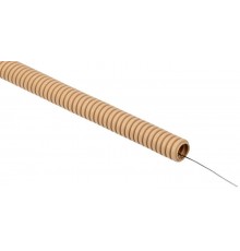 ELASTA Труба гофр. ПВХ d=16мм с зондом сосна (100м) IEK  ET-TG21-121-016-100-K34  IEK