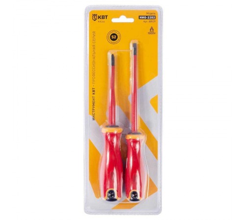 Набор диэлектрических отверток "Слим" НИО-2202  88929  КВТ
