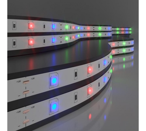 Светодиодная лента 30Led 7,2W IP20 мульти 5050 12V 5 м в упак  a027833  Elektrostandard