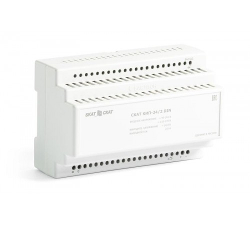 СКАТ КИП-24/2 DIN источник питания 24В+/-10% 2А, Uвх=90-265VAC/110-370VDC  676  Бастион