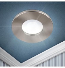 Светильник встраиваемый влагозащищенный WR3 SN MR16/GU5.3, IP44, сатин/никель  Б0054366  ЭРА