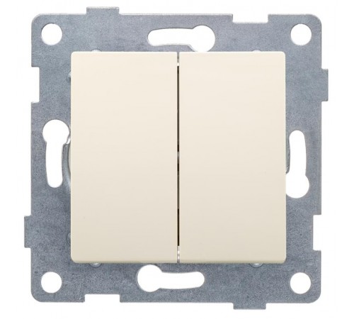 Ugra Выключатель 2кл., СУ , 10А, 250В, беж  С11В2-003  GUSI Electric