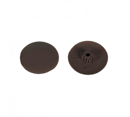 Заглушка для шуруп-стяж. PZ 5 /HEX 5 мм тёмно-коричневая (50 шт) - пакет  Krep  106207  Tech-KREP