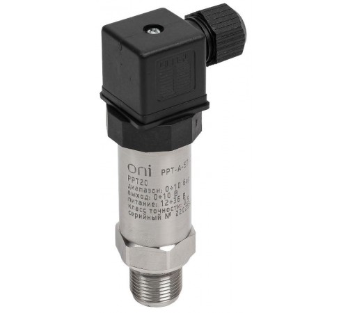 Преобр. давл. PPT20 0,5% 0-10Бар 0-10В M20 DIN43650  PPT-A-ST-010-0-10-3-2  ONI