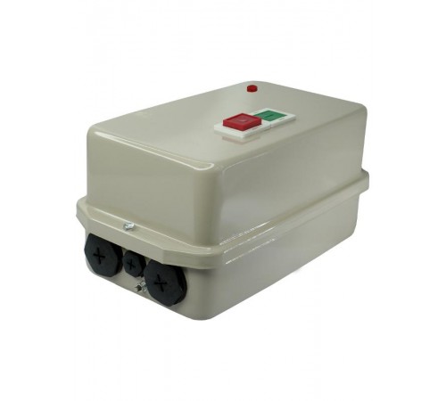 ПМЛ-3230 УХЛ4 Б, 220В/50Гц, 1р+1з, 40А, нереверсивный, с реле РТЛ-2055-2 30-40А из металла IP54, с кнопками ПУСК + СТОП и сигнальной лампой, пускатель