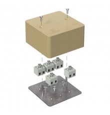 Коробка огнестойкая для кабель-канала 40-0460-FR2.5-10 Е15-Е120 RAL1001 85х85х45 (44 шт/кор) бежевая  40-0460-1001-FR2.5-10  Промрукав