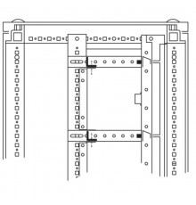 Панели объединительные для секций шкафов DAE/CQE, 600мм, 1 упаковка - 5шт.  R5FCP60  DKC