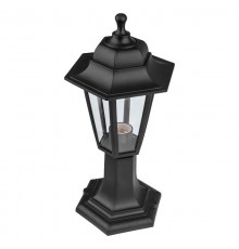 Светильник садово-парковый НТУ 06-60-001 , "Оскар1" напольный шестигранный черный  Б0048102  ЭРА