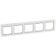 Valena Белый/Серебряный штрих Рамка 5-ая горизонт.  770495  Legrand