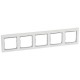 Valena Белый/Серебряный штрих Рамка 5-ая горизонт.  770495  Legrand