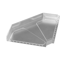 Угол горизонтальный 90 градусов Стандарт INOX (AISI 304) 600х100  PR16.3514  Промрукав