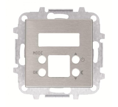 Накладка терморегулятора 8140.5, серия SKY, цвет нержавеющая сталь  2CLA854050A1401  ABB