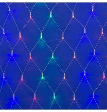 Гирлянда-сетка светодиодная  с контроллером  ULD-N1815-180/DTA MULTI IP20   1,8х1,5м. 180 диодов. мультиколор шнур прозр.  UL-00005488  Uniel