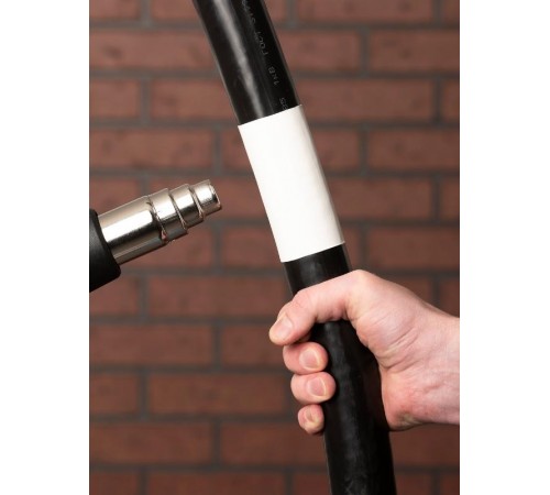 Термоусаживаемая трубка ТУТ нг 80/40 белая рулон PROxima  tut-80-w  EKF