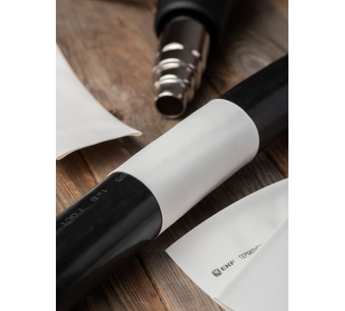 Термоусаживаемая трубка ТУТ нг 50/25 белая EKF PROxima  tut-50-w  EKF