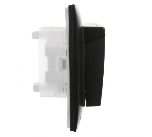 SKANDY Розетка 2-местная с кр. 16А в сб IP44 SK-R12Bl черный  SK-R26-16-44-K02-F  IEK