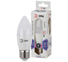 Лампа светодиодная LED 9Вт Е27 6000К smd B35-9W-860-E27  Б0031410  ЭРА
